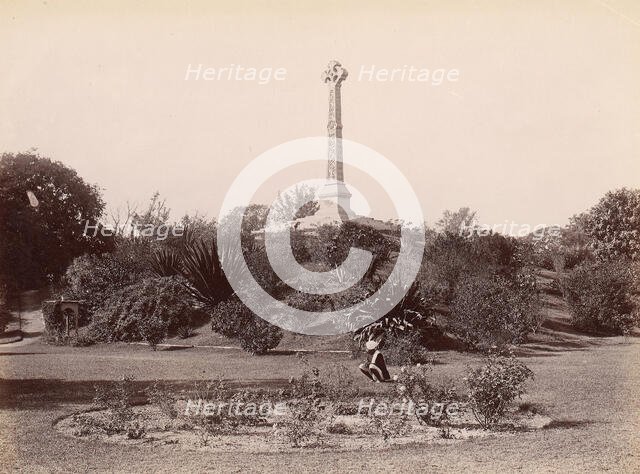Colonel Lawrence Monument, Lucknow, India, 1860s-70s. Creator: Unknown.