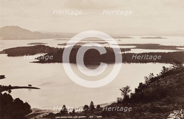 Loch Lomond from Luss Quarry, c1880. Creator: George Washington Wilson.