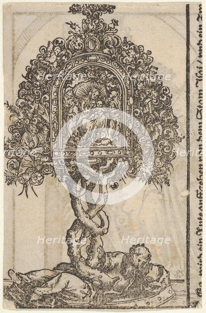 A Golden Reliquary with the Tree of Jesse, from the Large Series of Wittenberg Reliquaries, 1509. Creator: Lucas Cranach the Elder.