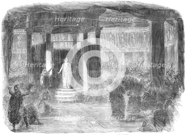 The Statue Scene from "The Winter's Tale", at the Princess' Theatre, 1856.  Creator: Unknown.