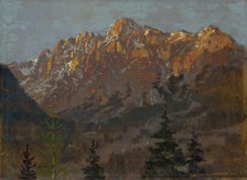 Tatras landscape, after 1900. Creator: Ferdinand Katona.