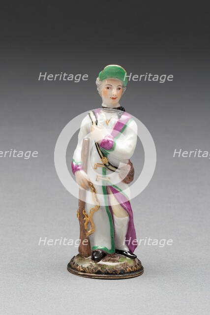 Scent Bottle: Huntsman, Ludwigsburg, c. 1775. Creator: Ludwigsburg Porcelain Factory.