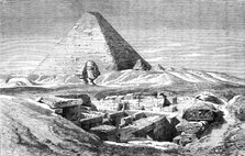 The Prince of Wales' Visit to Egypt: the Sphinx at Djizeh and the recent excavations around..., 1862 Creator: Unknown.