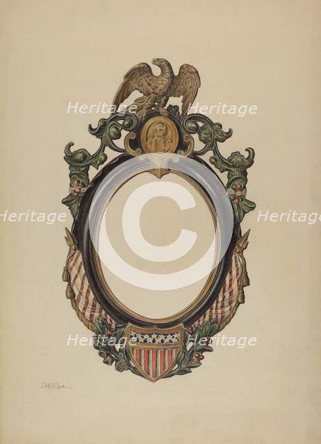 Mirror Frame, c. 1938. Creator: Lawrence Phillips.