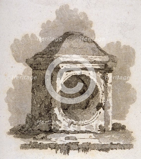 The London Stone, Cannon Street, City of London, 1806. Artist: William Bernard Cooke