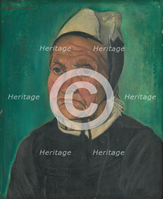 Head of a Breton Woman, 1930-1935. Creator: Armín Stern.