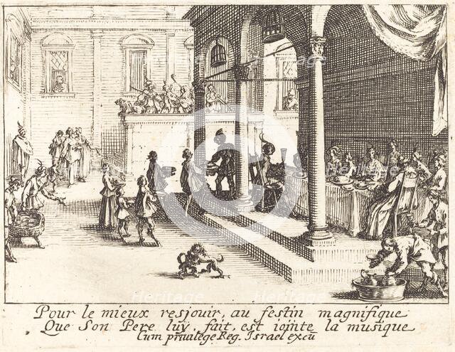 The Feast, 1635. Creator: Jacques Callot.