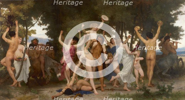 The youth of Bacchus (La jeunesse de Bacchus), 1884. Creator: Bouguereau, William-Adolphe (1825-1905).