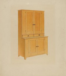 Shaker Cupboard, 1935/1942. Creator: Unknown.