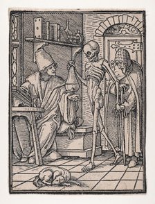 The Doctor (or Physician), from The Dance of Death, ca. 1526, published 1538. Creator: Hans Lützelburger.