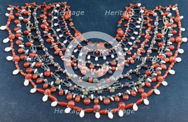 Ancient Egyptian collar, 1st century BC. Artist: Unknown