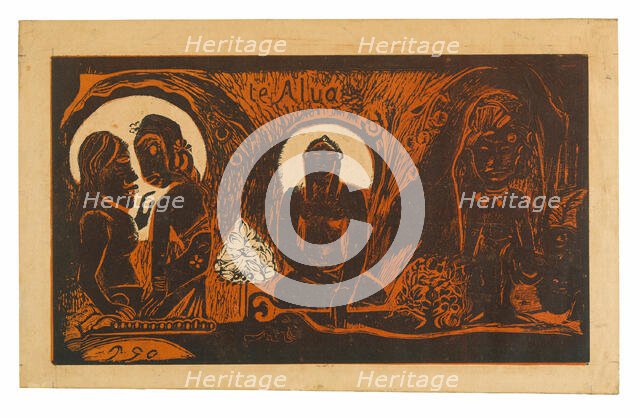 Te atua (The God), from the Noa Noa Suite, 1894. Creator: Paul Gauguin.