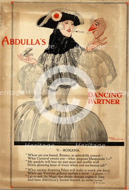 Abdulla Cigarettes, 1920s. Artist: René Vincent