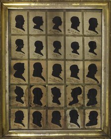 25 Silhouettes of the Bartlett Family, 1823-1840. Creator: William E. Bartlett.