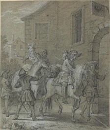 L'Arrivee de l'Operateur dans l'hotellerie, 1727. Creator: Jean-Baptiste Oudry.