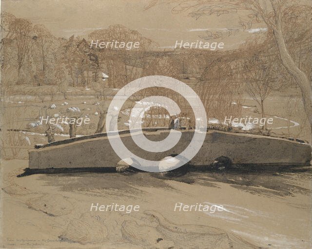 The Bridge at Shoreham, ca. 1829. Creator: Samuel Palmer.