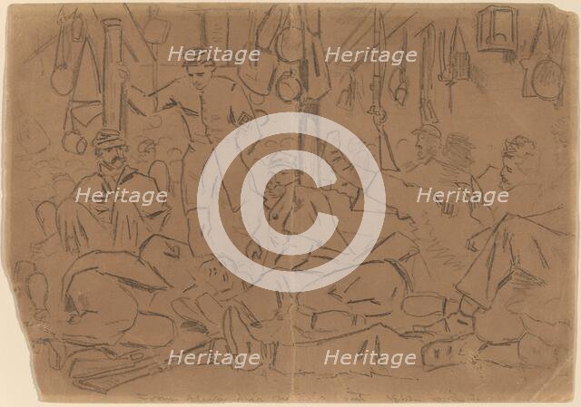 From Alexandria to Ship Point [recto], 1862. Creator: Winslow Homer.