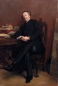 Alexandre Dumas, fils (1824-1895). Artist: Meissonier, Ernest Jean Louis (1815-1891)