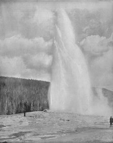 'A Geyser In the Yellowstone Park', 19th century. Artist: Unknown.
