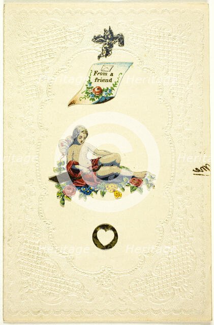 From a Friend (valentine), c. 1840. Creator: Unknown.