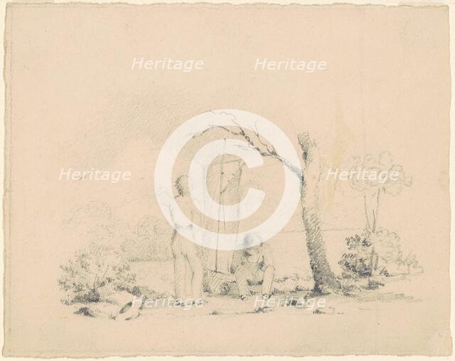Boys with a Boat, c. 1830-1835. Creator: James Goodwyn Clonney.