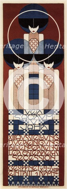 Poster for the Vienna Secession Exhibition, 1902. Artist: Moser, Koloman (1868-1918)