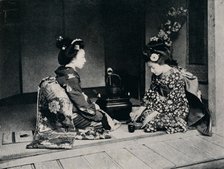 'Ceremonial Tea served by a lovely lJapanese hands', c1900, (1921).  Artist: Julian Leonard Street.