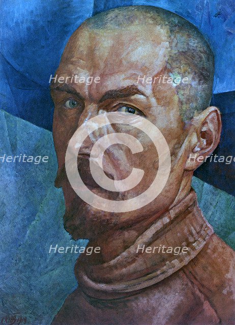 'Self-Portrait', 1918. Artist: Kuz'ma Petrov-Vodkin
