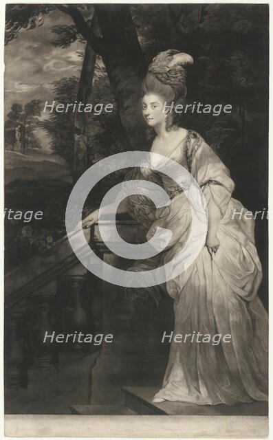 Georgiana, Duchess of Devonshire, 1780. Creator: Valentine Green.