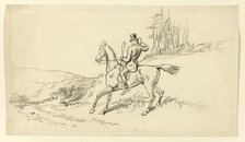 Rider Reining in Horse, n.d. Creator: Hablot Knight Browne.