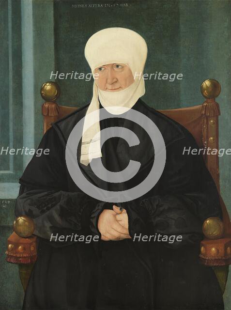 Portrait of a Woman aged Fifty-seven, 1539. Creator: Hans Mielich.