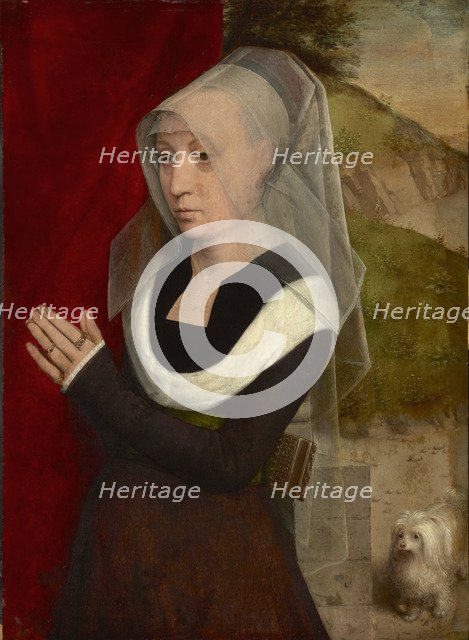 Praying woman with her dog, 1475-1480.
