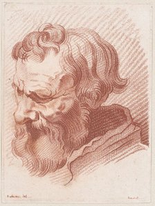 Head of a man with a beard, ca. 1755-93. Creator: Louis Marin Bonnet.