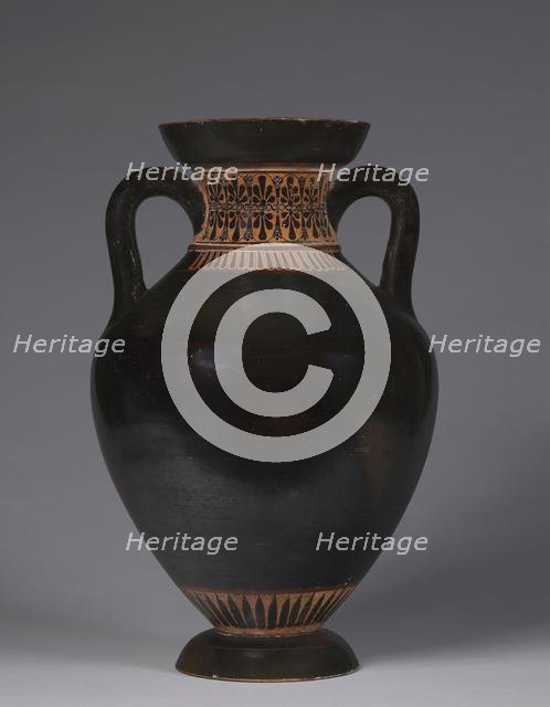 Panathenaic-shaped Amphora, 525-500 BC. Creator: Unknown.