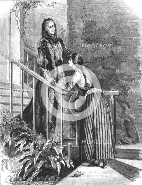 '" Madame Leroux"; By Francis Eleanor Trollope. "Good-bye Aunt Charlotte," said Mildred', 1890. Creator: Percy Macquoid.