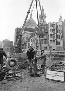 Paternoster Square, City of London, 01/03/1962. Creator: John Laing plc.