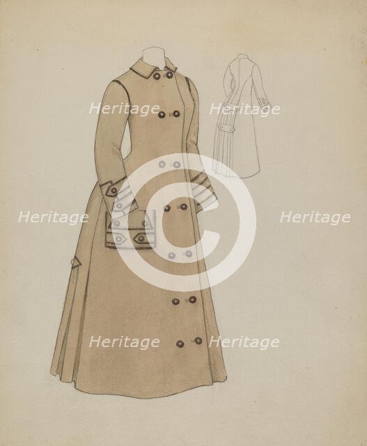 Woman's Coat, c. 1936. Creator: Roberta Spicer.