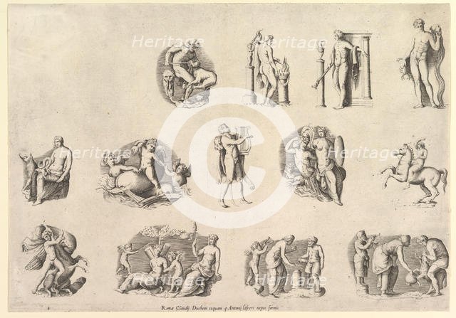 Speculum Romanae Magnificentiae: Subjects after Antiqu..., executed ca. 1550-77, printed after 1577. Creator: Unknown.