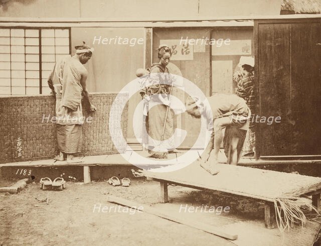 Sleeping Mats, 1884. Creator: Unknown.