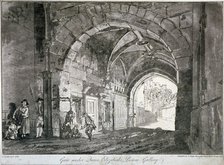 Gate under Queen Elizabeth's Picture Gallery, Windsor Castle, Berkshire, 1812. Artist: Paul Sandby