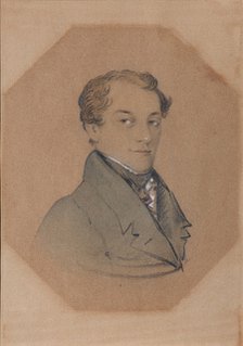 Portrait of Kondraty Fyodorovich Ryleyev (1795-1826), First quarter of 19th century. Artist: Anonymous  