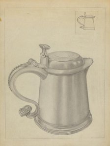 Silver Tankard, c. 1936. Creator: Isidore Steinberg.