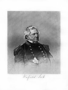 Winfield Scott, United States Army general, diplomat, and presidential candidate, (1872). Artist: Unknown
