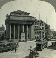 'Bank of Montreal and Monument, Corner Main and Portage Sts., Winnipeg, Man. Canada', c1930s. Creator: Unknown.