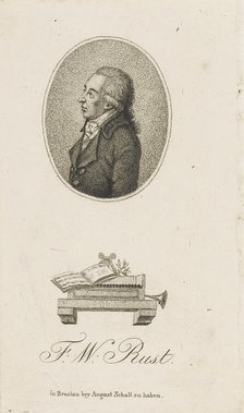Portrait of the violinist and composer Friedrich Wilhelm Rust (1739-1796) , c. 1800. Creator: Anonymous.