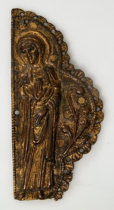 Morse Fragment with the Virgin, French, ca. 1250. Creator: Unknown.