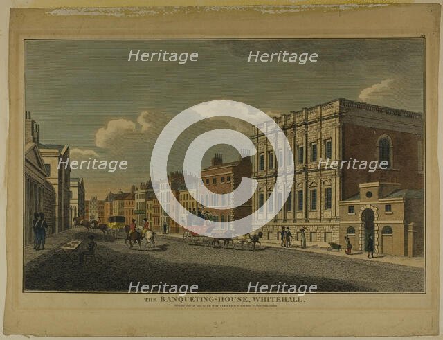 The Banqueting House, Whitehall, 1815. Creator: Richard Holmes Laurie.