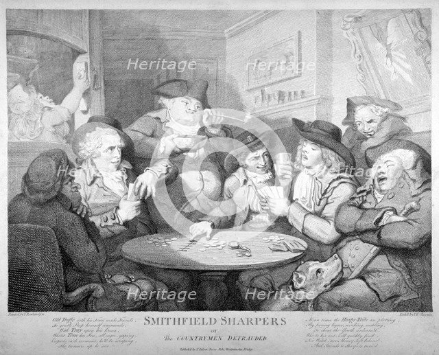 'Smithfield sharpers, or the countrymen defrauded', c1787.    Artist: John Keyse Sherwin