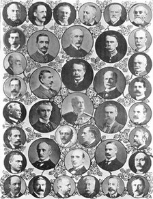 Prominent people who figured in the [King's] Birthday Honours list, 1909. Creator: Unknown.