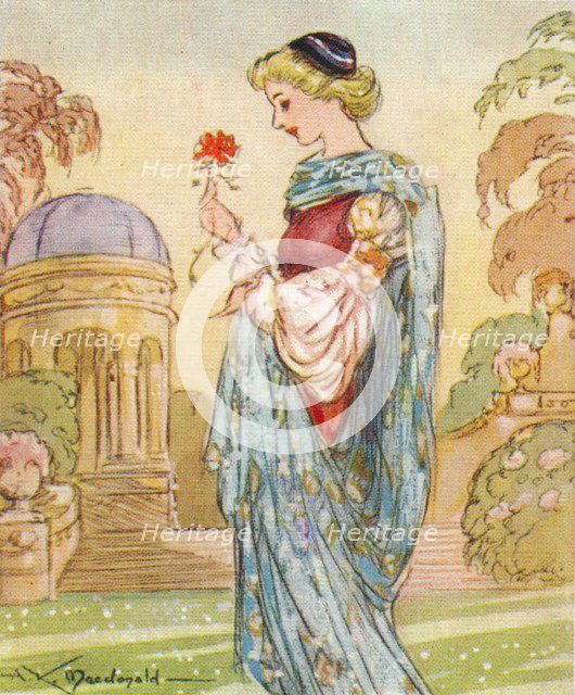 Dante's Beatrice,  (1266-1290), 1937. Artist: Alexander K MacDonald